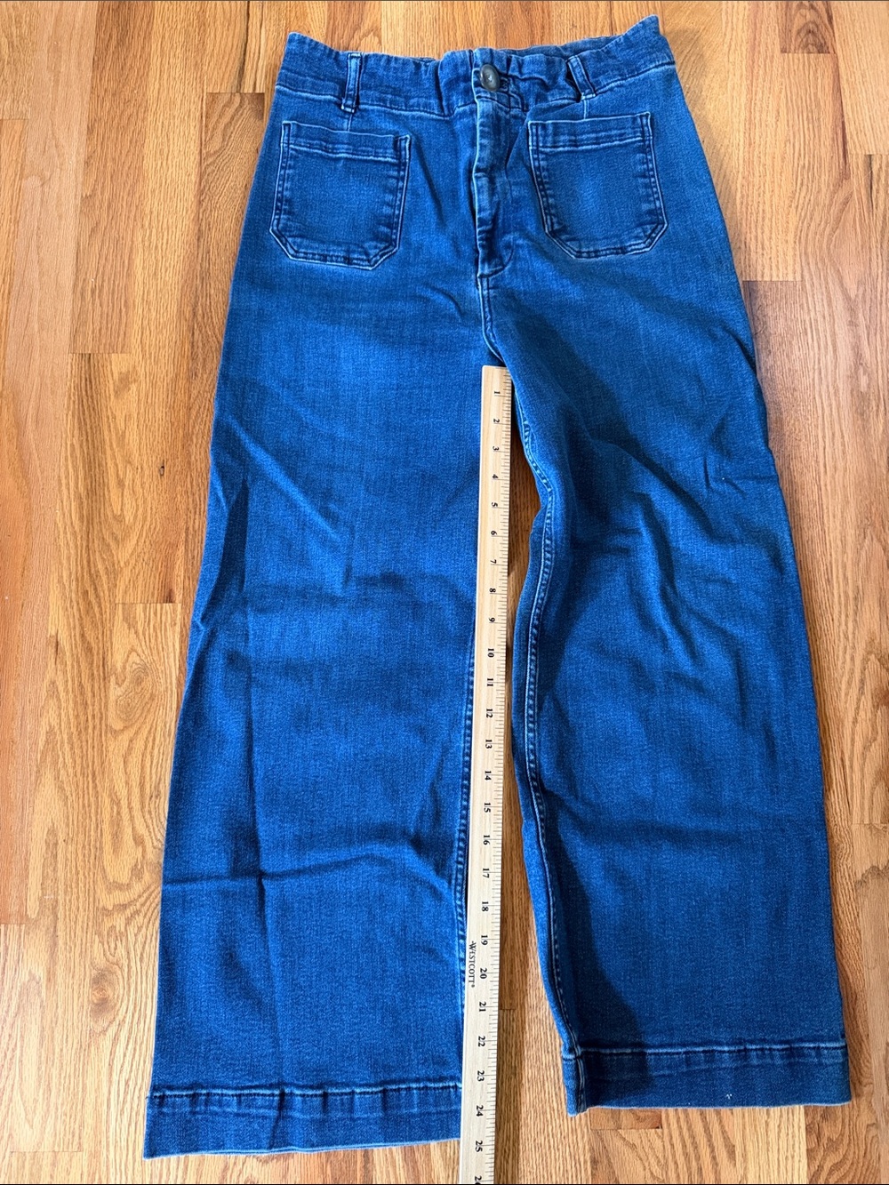 Anthropologie Pilcro the skipper sailor Jeans in Deep Blue 32 - Picture 4 of 10